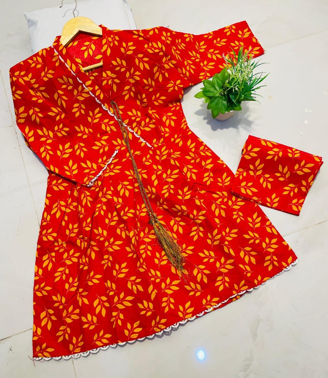 Angrakha Frock 2pc