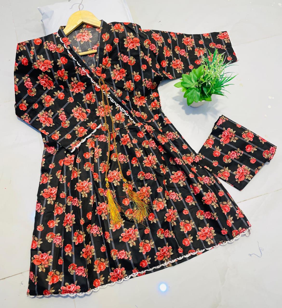 Angrakha Frock 2pc